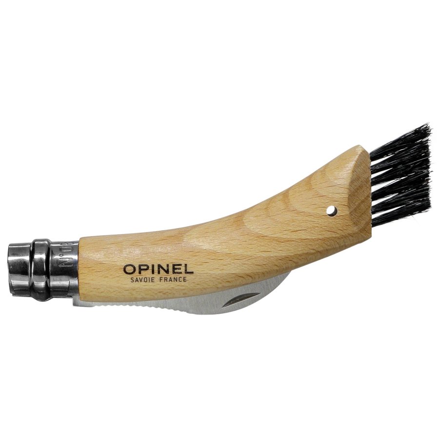 Opinel No. 08 Mushroom foldable knife w. Brush #4