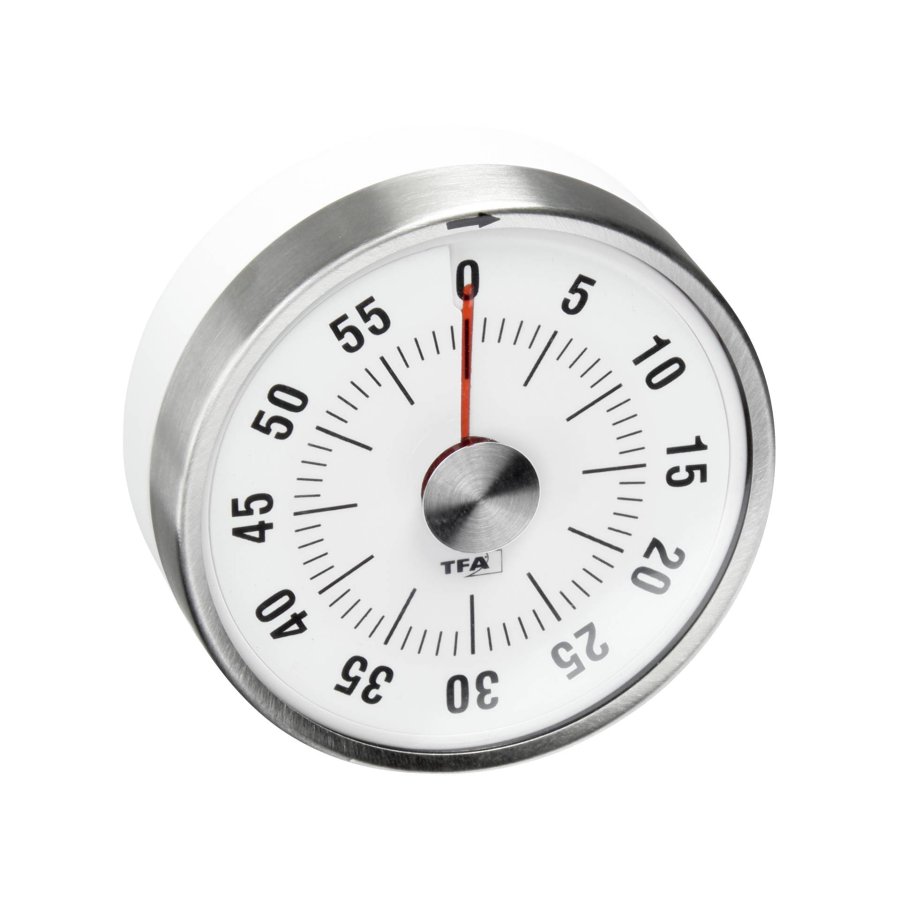 TFA 38.1028.02           silver puck kitchen timer #1