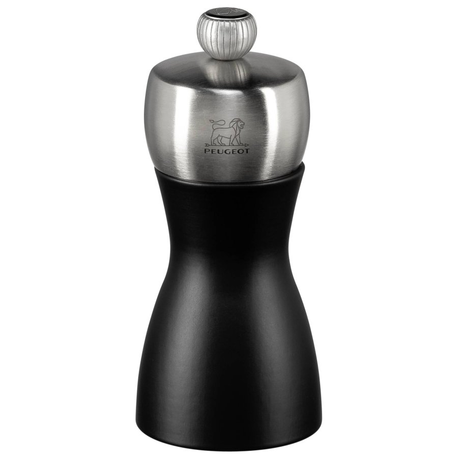 Peugeot FIDJI pepper mill beech wood matt black 12 cm #1