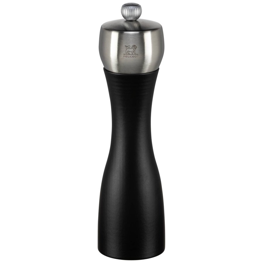 Peugeot FIDJI pepper mill beech wood matt black 20 cm #1