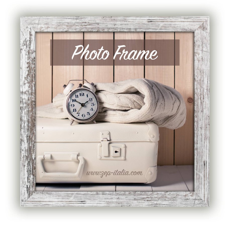 ZEP Nelson 6 white brown   20x20 Wood Frame V21206 #1