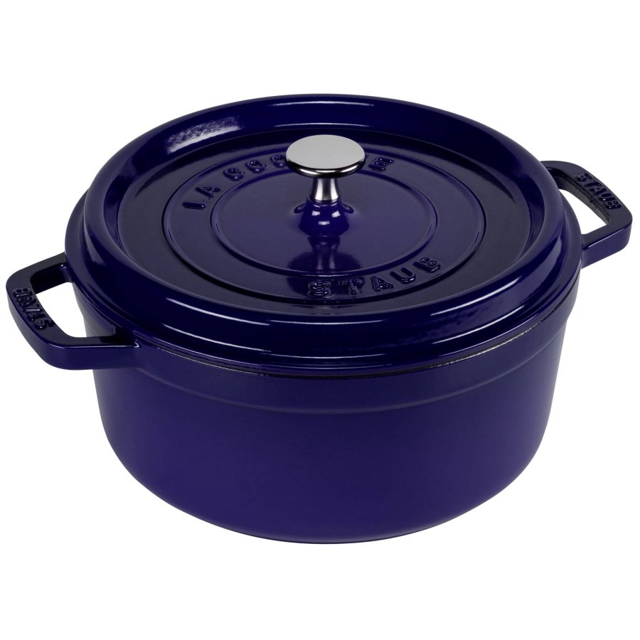 Staub Round Cocotte, 24cm cast iron, dark blue #1
