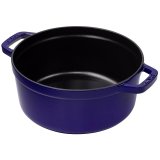 Staub Round Cocotte, 24cm cast iron, dark blue #2