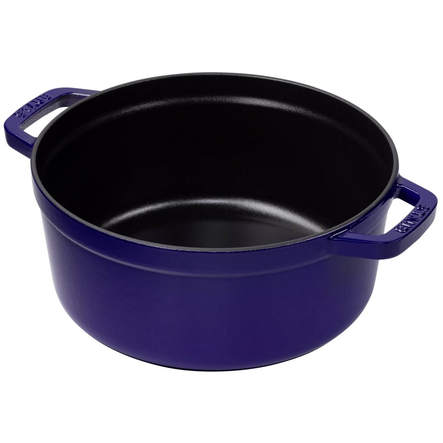 Staub Round Cocotte, 24cm cast iron, dark blue #2