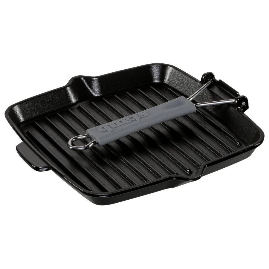 Staub Square Grill Pan  24cm cast iron, black, induction #2
