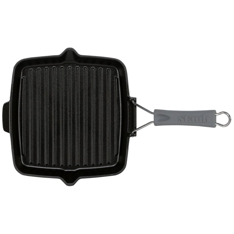 Staub Square Grill Pan  24cm cast iron, black, induction #3