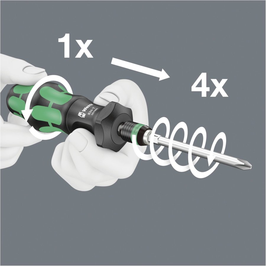 WERA 826 T Kraftform Turbo bit holder Rapidaptor #3
