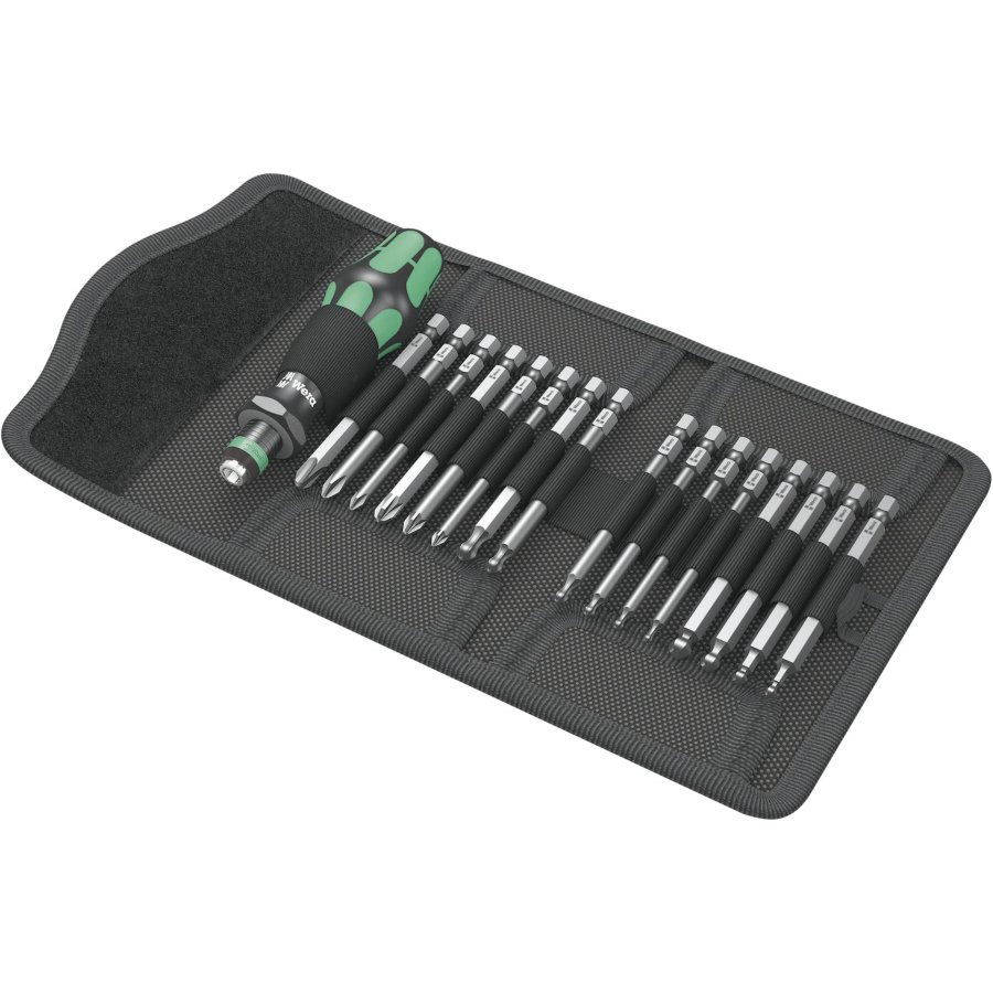 WERA Kraftform Kompakt 60 KK pouch w. 89 mm long Bits #1