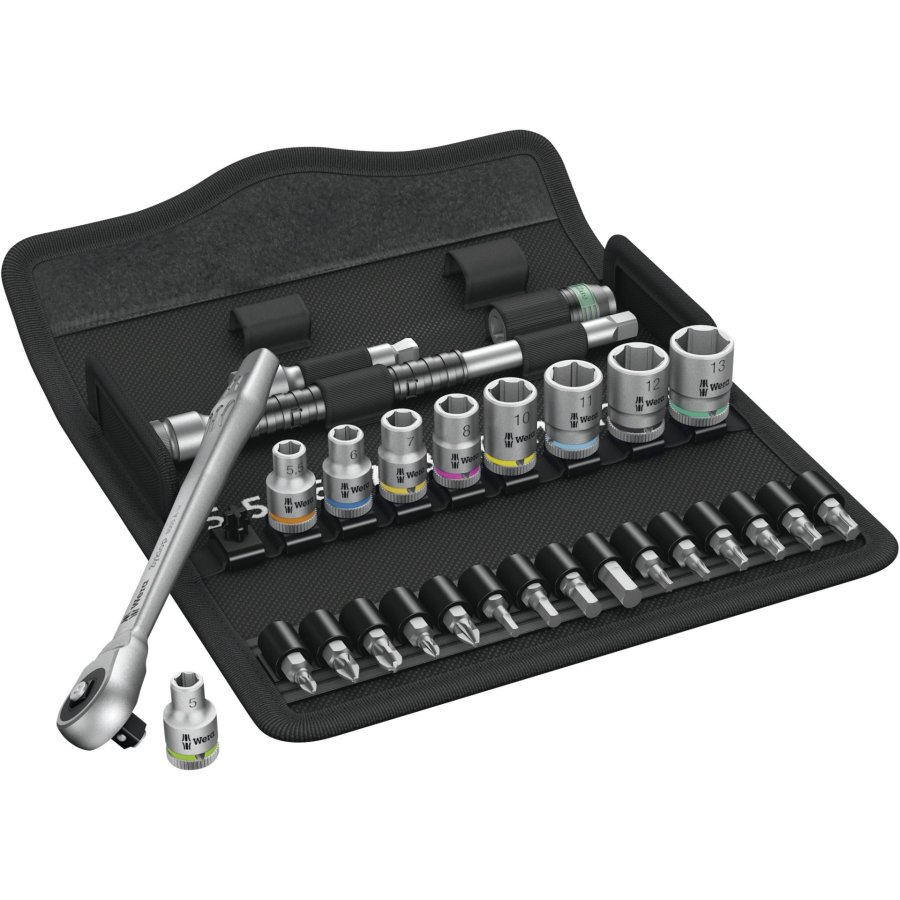 WERA 8100 SA 7 Zyklop Metal ratchet set push-through square #1