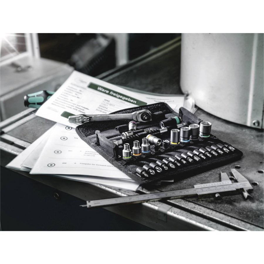 WERA 8100 SA 7 Zyklop Metal ratchet set push-through square #3
