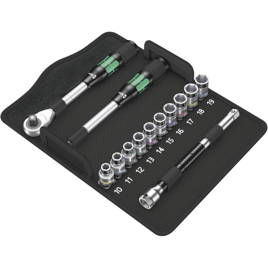 WERA 8006 SC 1 Zyklop Hybrid Ratchet set 1/2  drive metric #1