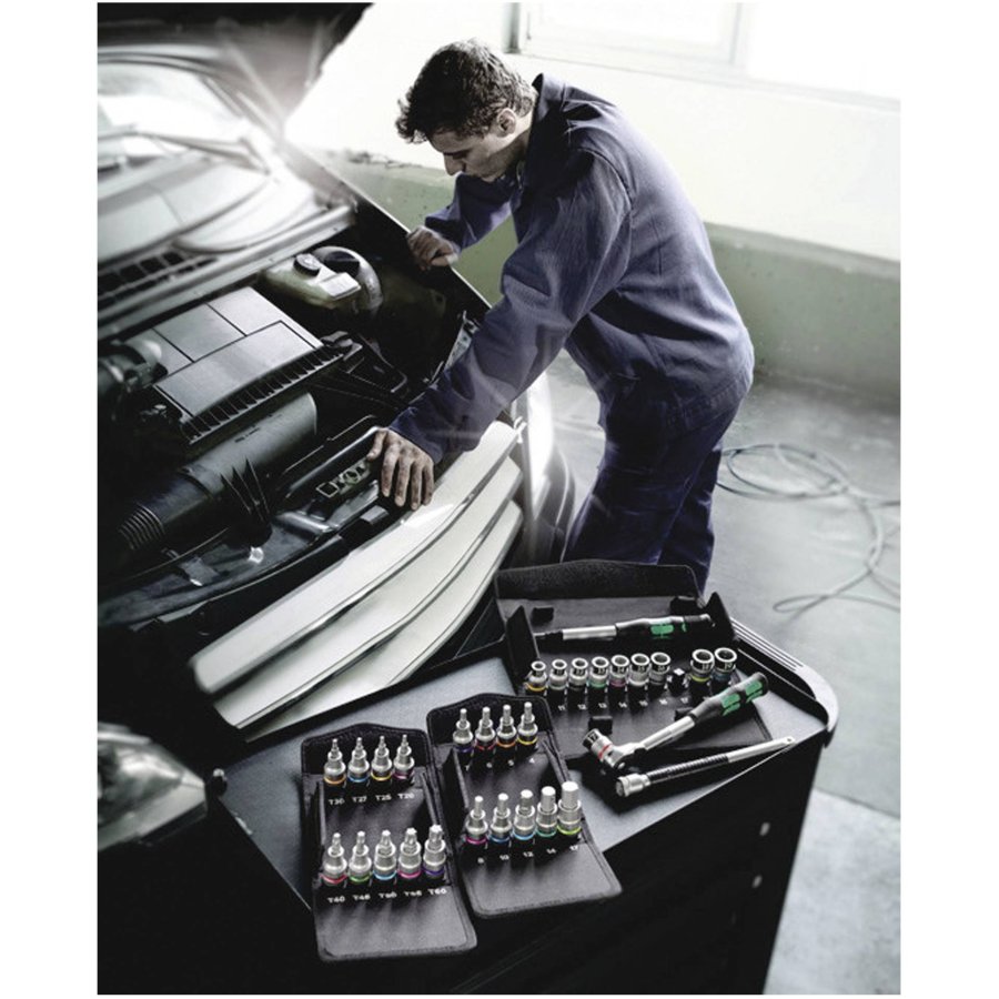 WERA 8006 SC 1 Zyklop Hybrid Ratchet set 1/2  drive metric #2