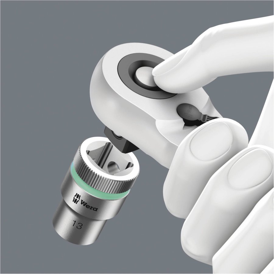 WERA 8006 SC 1 Zyklop Hybrid Ratchet set 1/2  drive metric #4