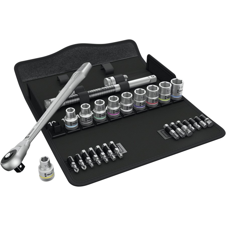 WERA 8100 SC 7 Zyklop Metal ratchet set push-through square #1
