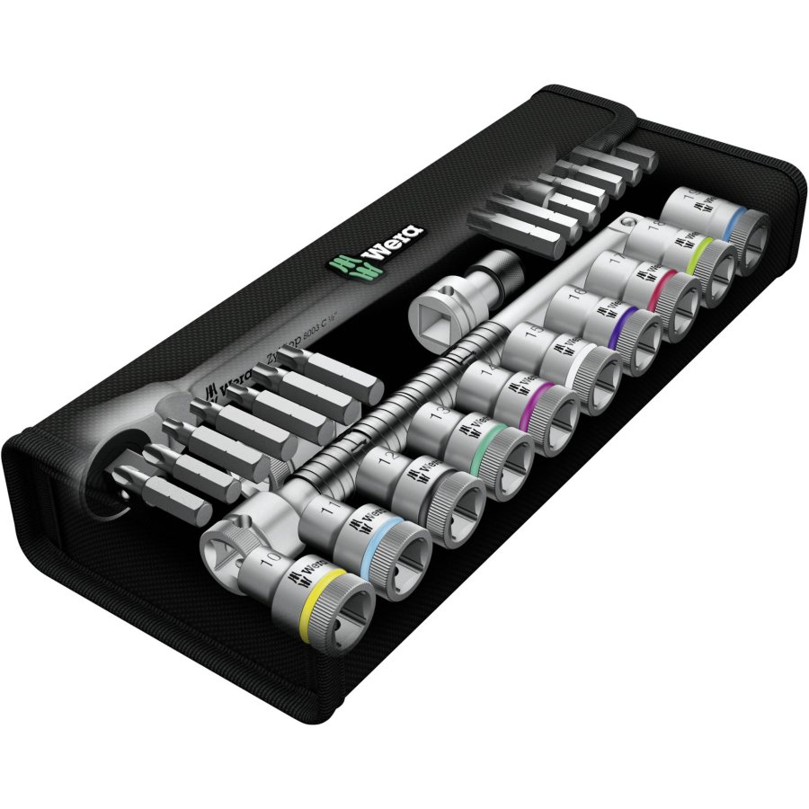 WERA 8100 SC 7 Zyklop Metal ratchet set push-through square #2