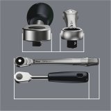 WERA 8100 SC 7 Zyklop Metal ratchet set push-through square #5