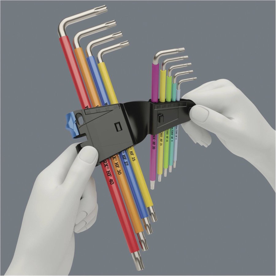 WERA 3967/9 TX SXL Multicol. HF Stainless 1 L-key set #7