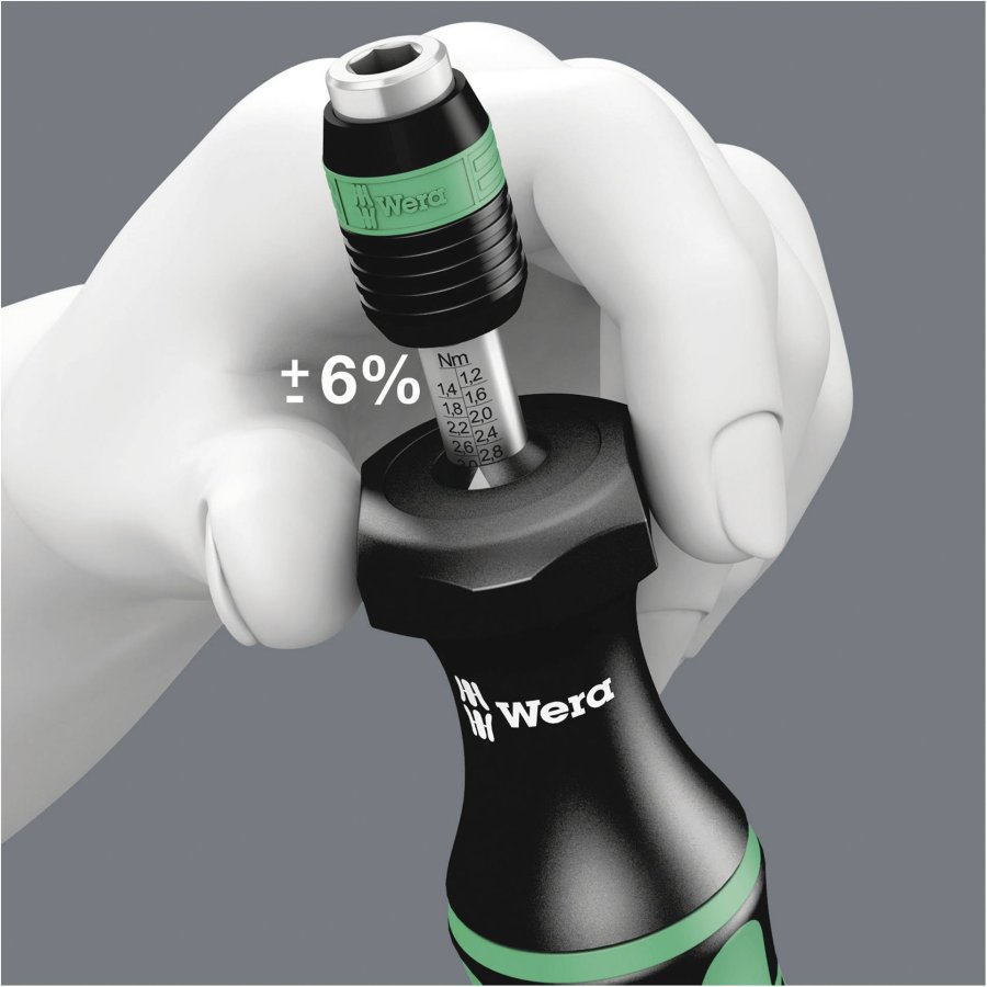 WERA 7440/41/42 Kraftform torque screwdriver set 0.3 - 6.0 NM #6