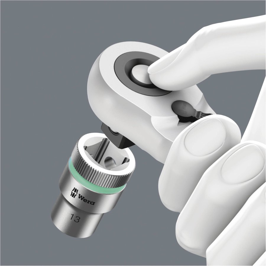 WERA Zyklop Hybrid Set w. 1/2  drive and handle extens. #5