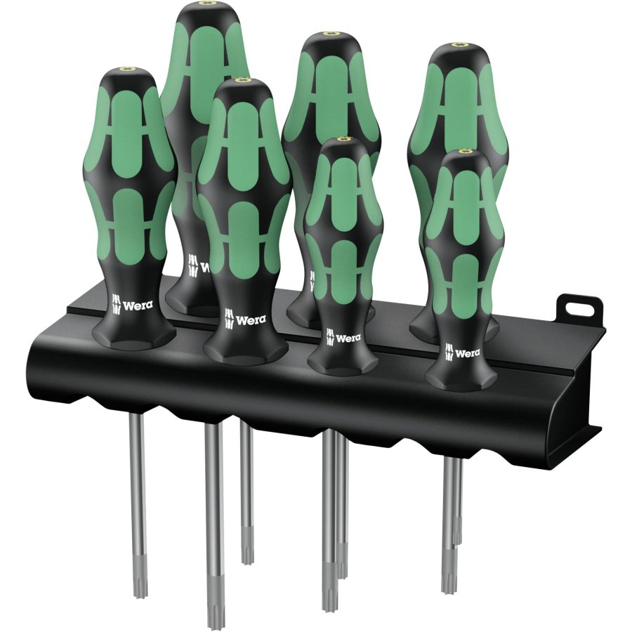 WERA 367/7 TORX HF Kraftform Plus screwdr. set w. holding fu. #1