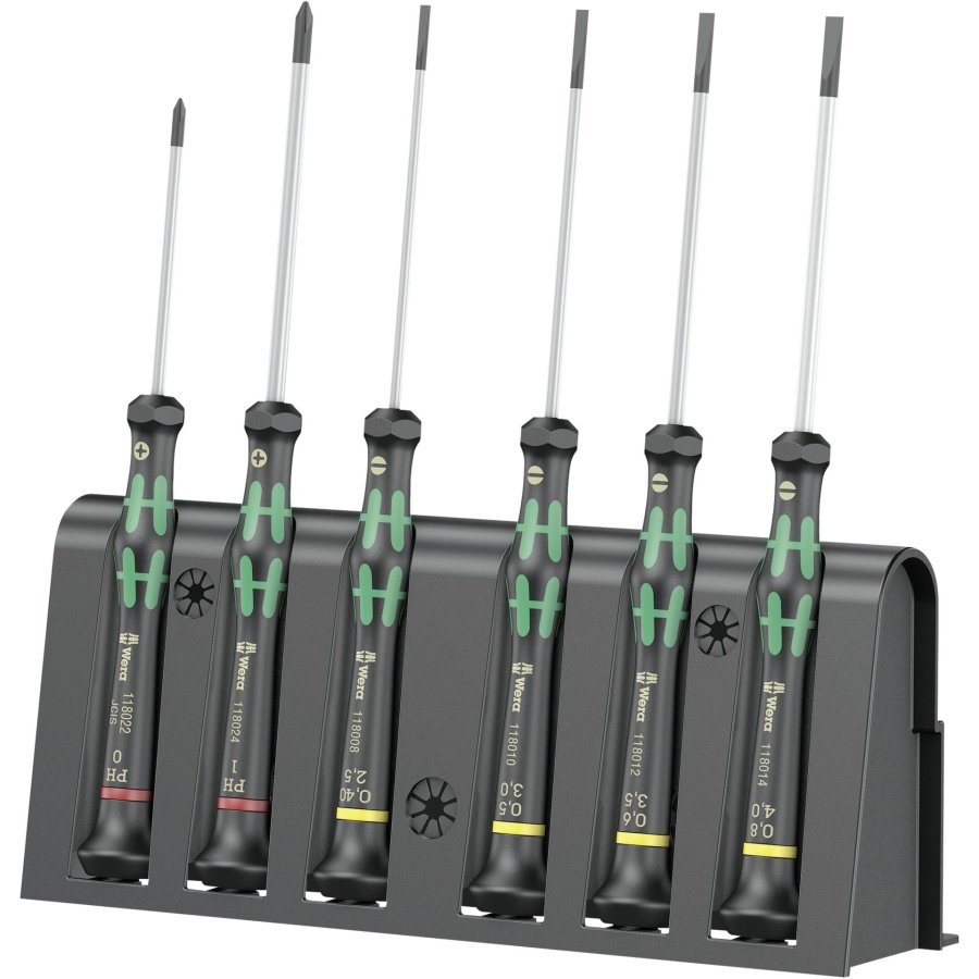 WERA 2035/6 B for electronic applic. screwdriver set + Rack #1