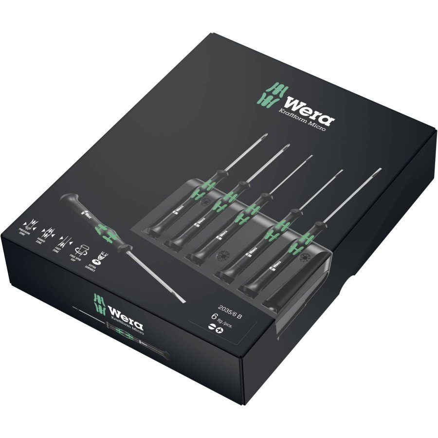 WERA 2035/6 B for electronic applic. screwdriver set + Rack #2