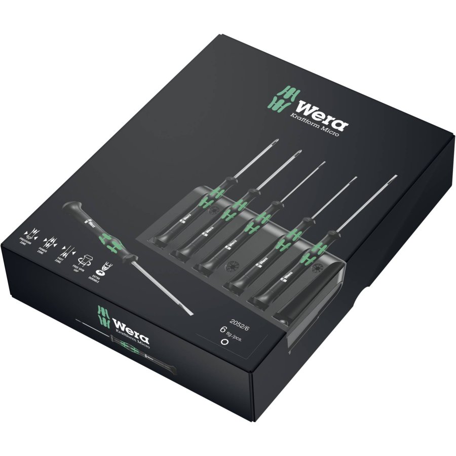 WERA 2052/6 for electronic applic. screwdriver set + Rack #2