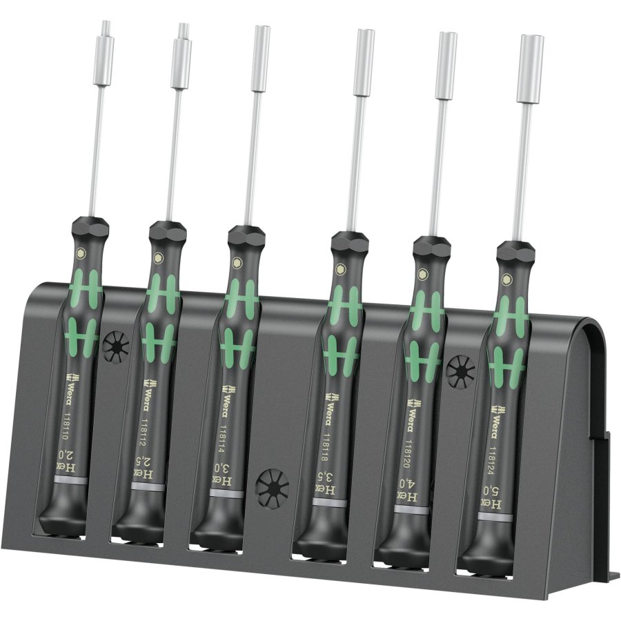 WERA 2069/6 for electronic applic. screwdriver set + Rack #1