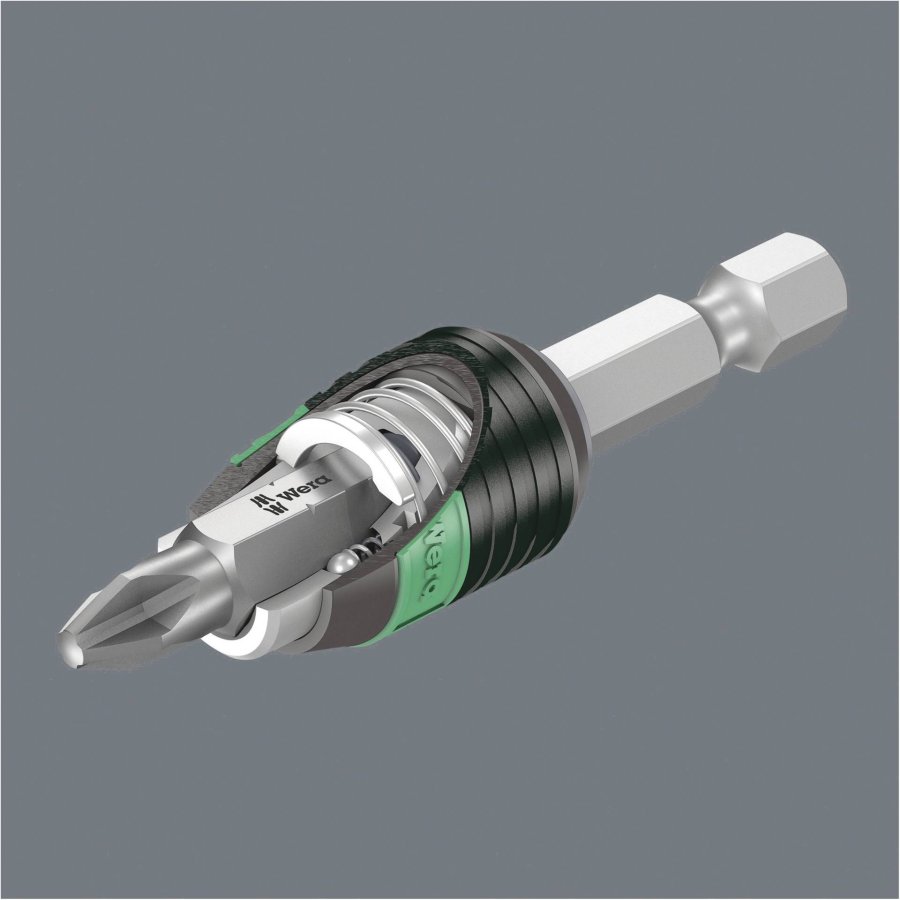 WERA Bit-Check 7 PZ Diamond 1 Bits + rapidaptor holder #9