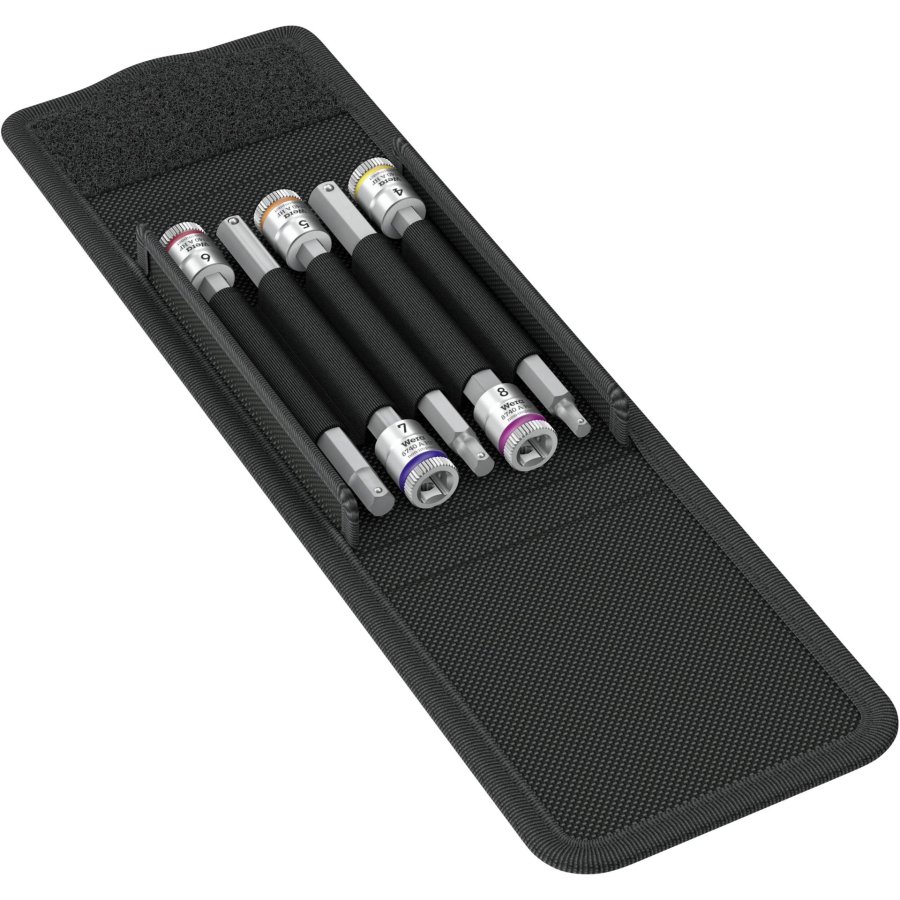 WERA 8740 A HF 1 Zyklop bit socket set w. 1/4  drive #1