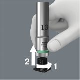 WERA Belt A Deep 1 socket set, 1/4  drive #8