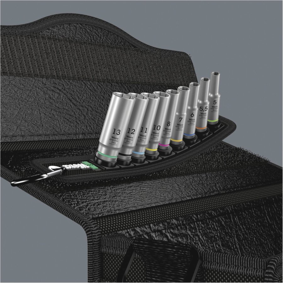 WERA Belt A Deep 1 socket set, 1/4  drive #9