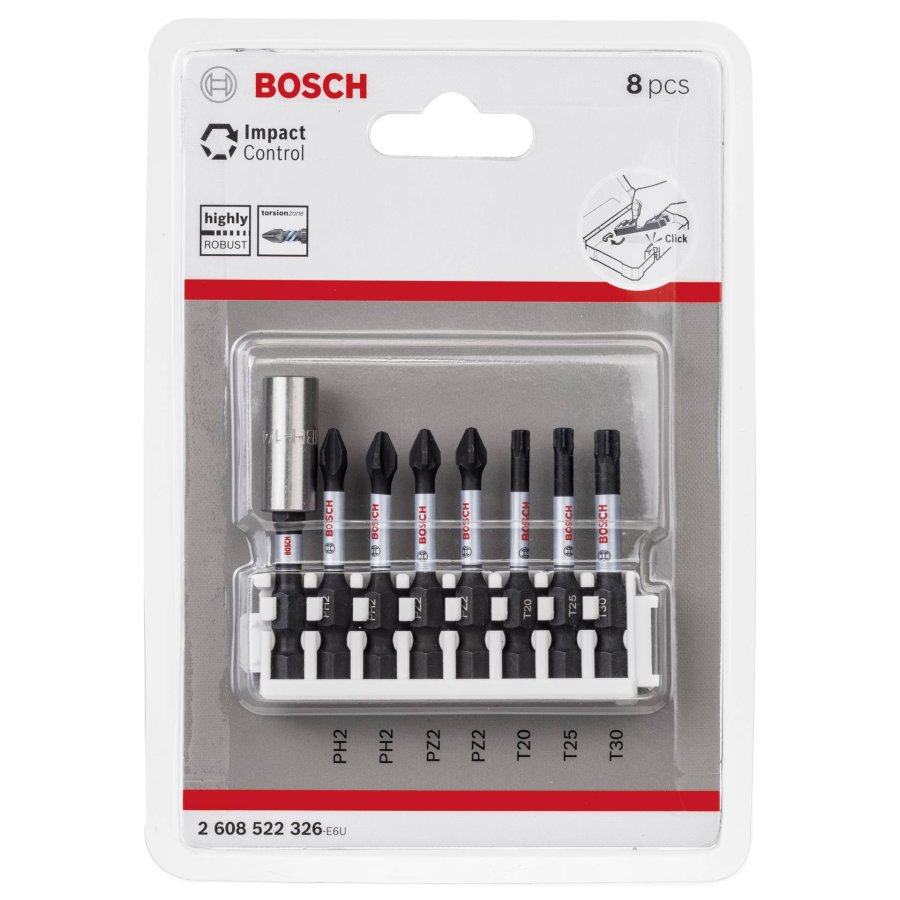 Bosch Impact Control 50 mm 8-pcs Bitpack #1