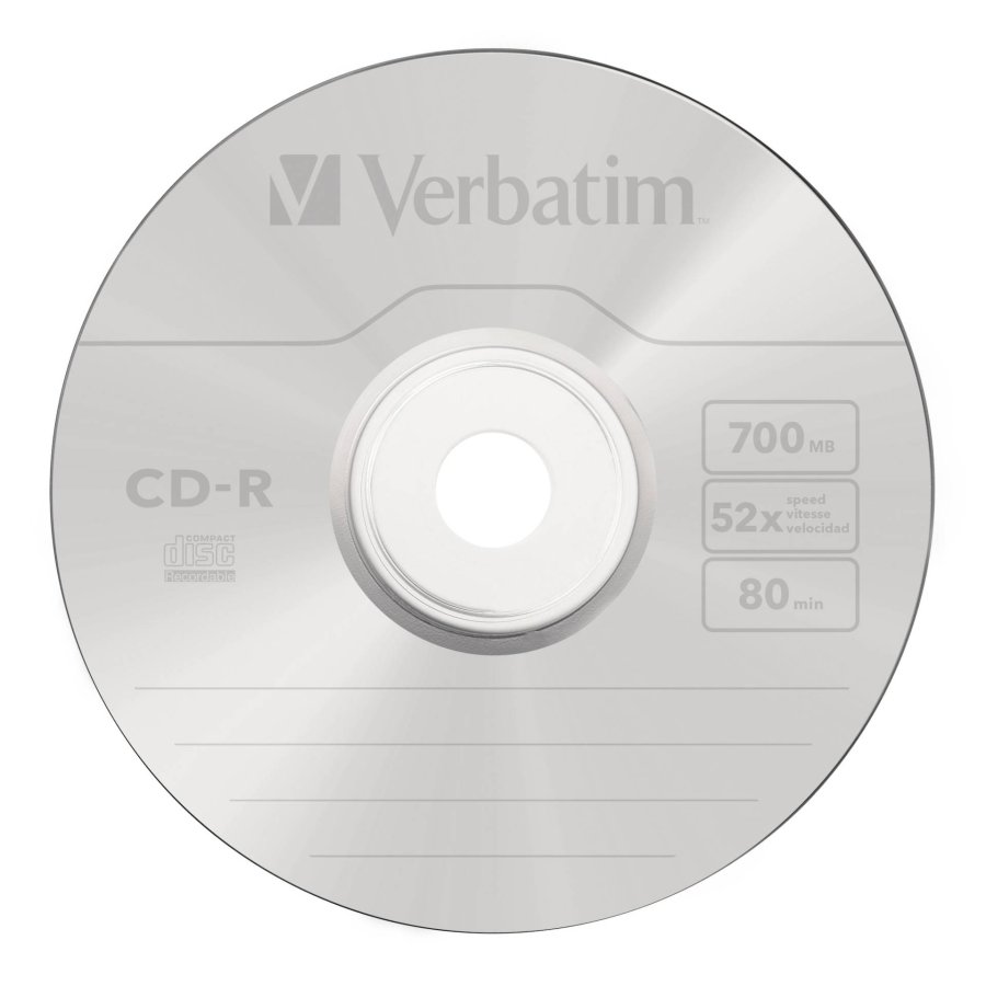 1x50 Verbatim Data Life Plus CD-R 80, 52x Speed, Spindle #3