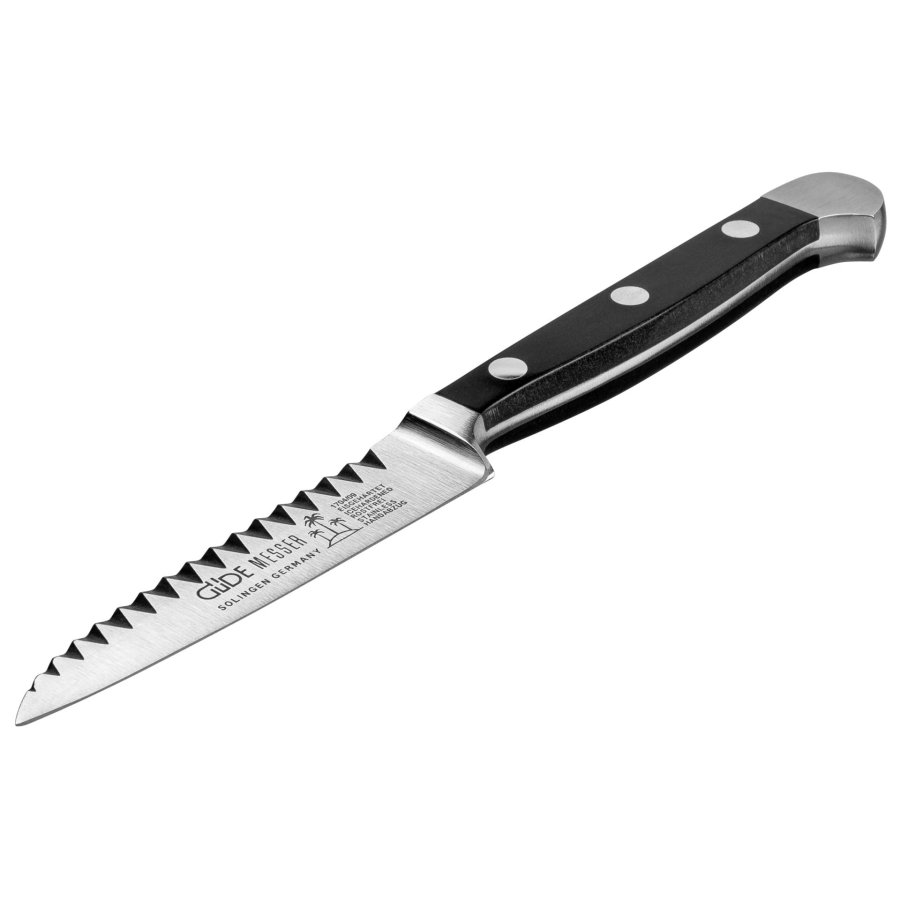 GÃ¼de Alpha double honed knife POM black 9 cm 1704/09 #2