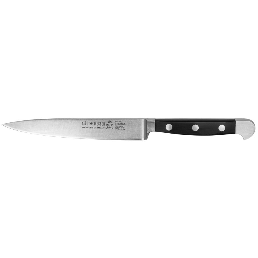 GÃ¼de Alpha kitchen knife POM black 16 cm 1765/16 #1
