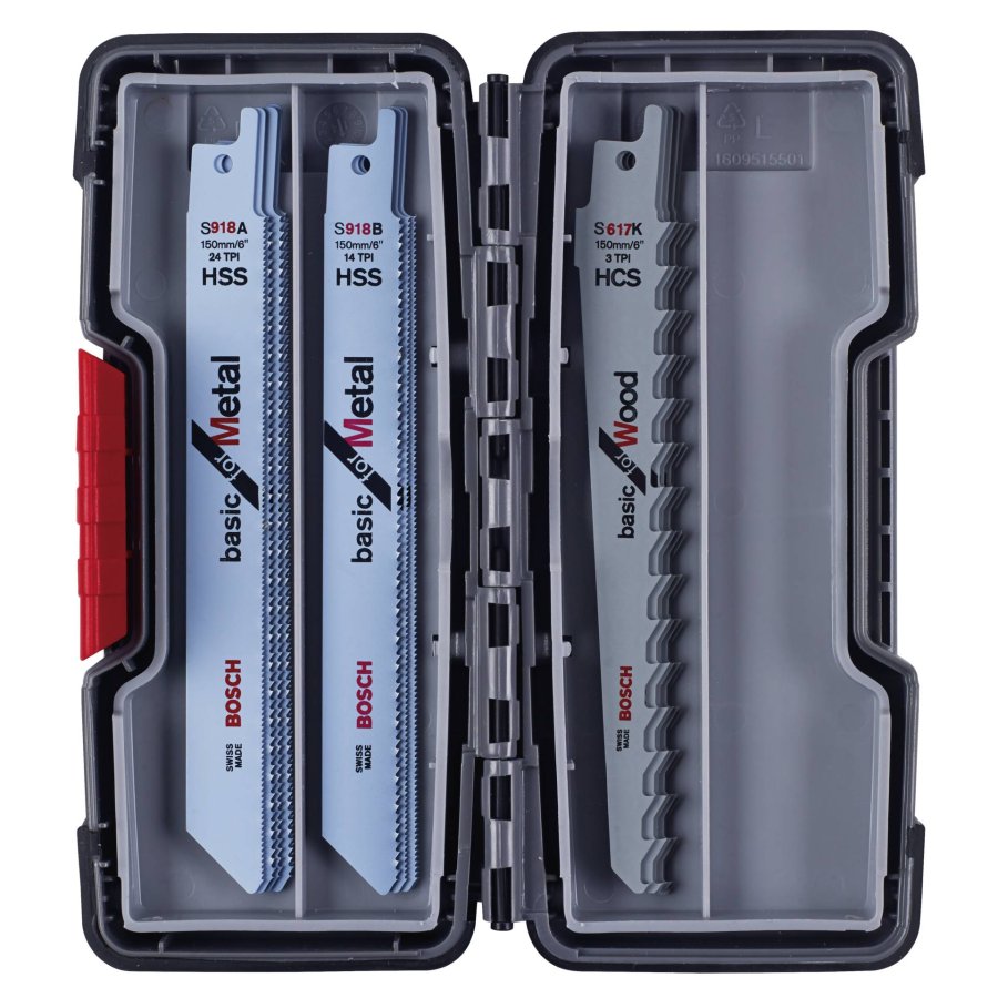 Bosch saber saw blade set Basic ToughBox Wood/Metal 15 pcs #1