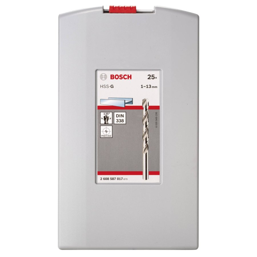 Bosch metal drill set HSS-G w. Box 25 pcs  1,0-13,0 mm #2
