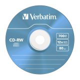1x5 Verbatim CD-RW 80 / 700MB 10x Speed, Colour, Slim #3