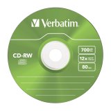1x5 Verbatim CD-RW 80 / 700MB 10x Speed, Colour, Slim #4