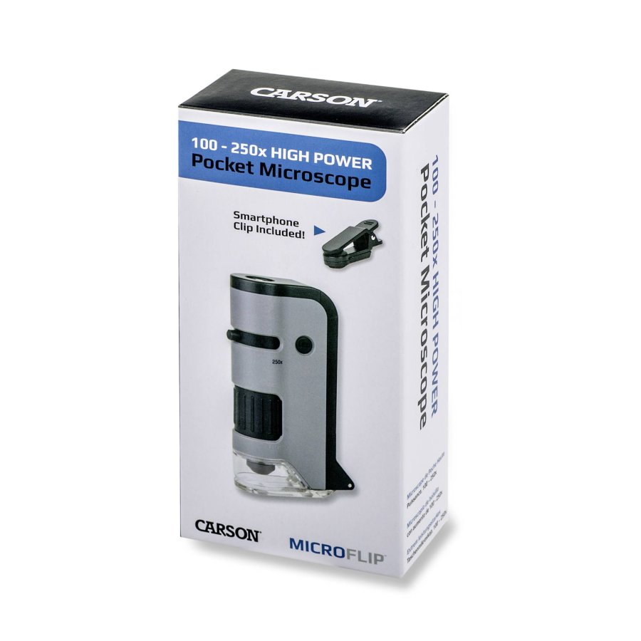 Carson MicroFlip 100x - 250x LED Pocket Microscope #9