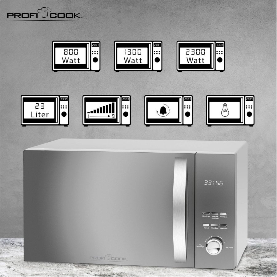 Proficook PC-MWG 1176 H silver #3