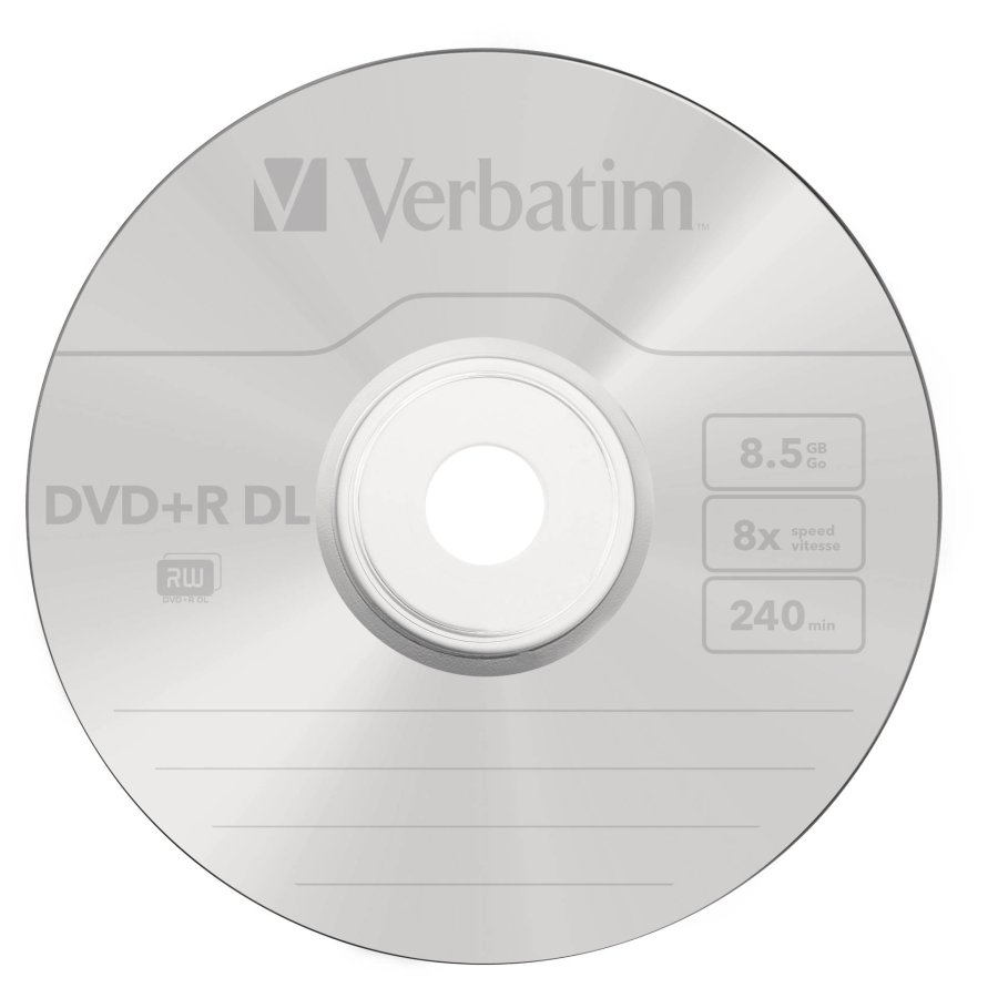 1x5 Verbatim DVD+R Double Layer 8x Speed, Jewel Case 8,5GB #3