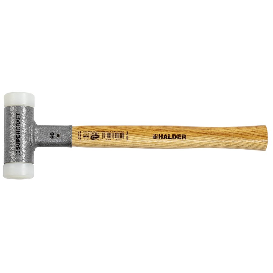 Halder SUPERCRAFT mallets H 40 w. vibr.-reducing handle #1