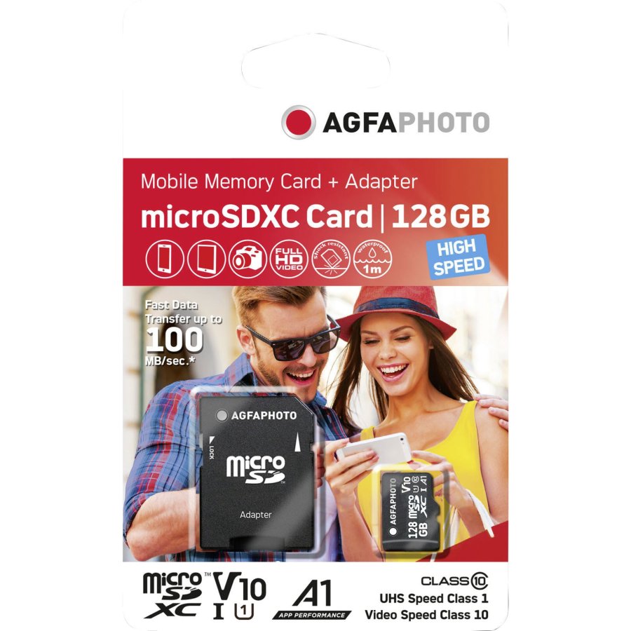 AgfaPhoto MicroSDXC UHS-I  128GB High Speed Class 10 U1 V10 #1