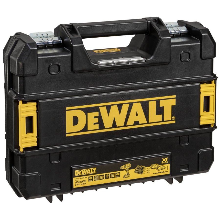DeWALT DCD778D2T-QW elektrisk skruetrkker & slagbor 1750 rpm Sort, Gul #4