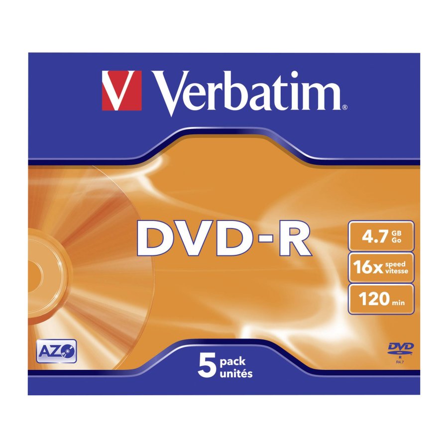 4x5 Verbatim DVD-R 4,7GB 16x Speed, Jewel Case #2
