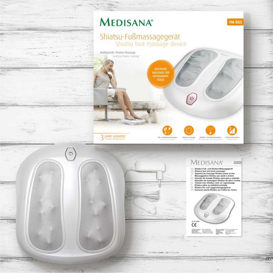 Medisana FM 883 massageapparat Tilbage, Fod Hvid #6