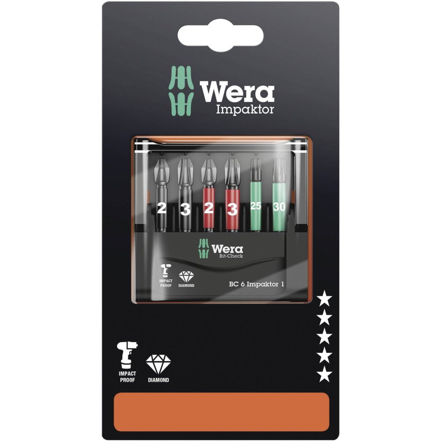 WERA Bit-Check 6 Impaktor 1 SB #1