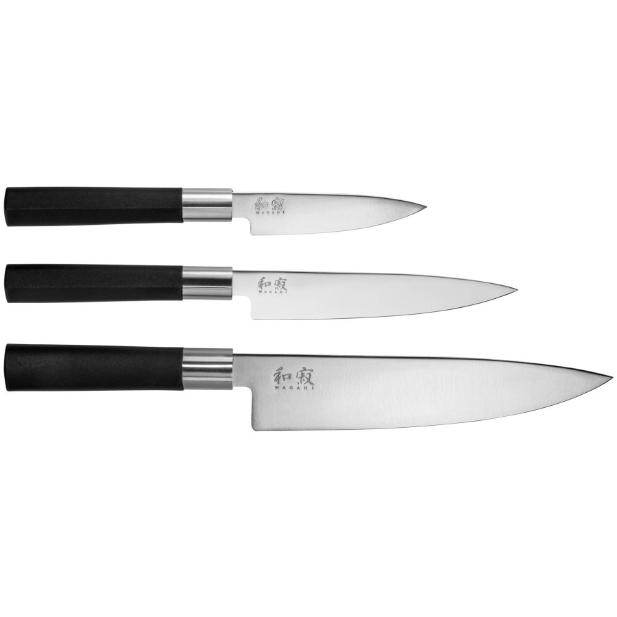 KAI Wasabi Black knife-set 67S-300 #1